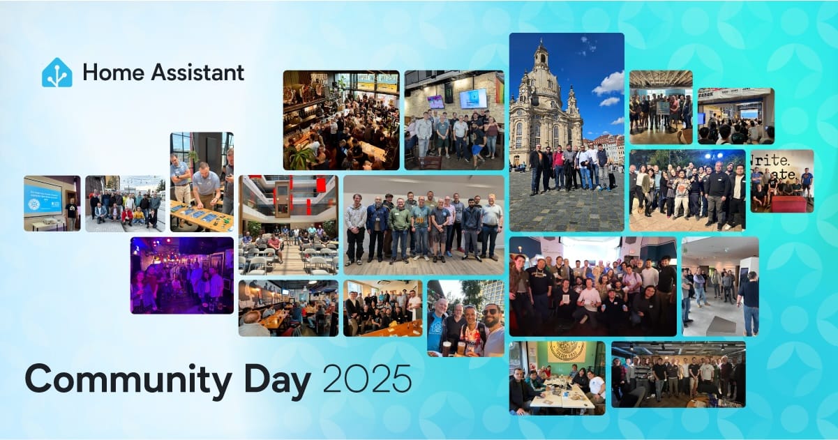 Pictures of multiple community day meetups