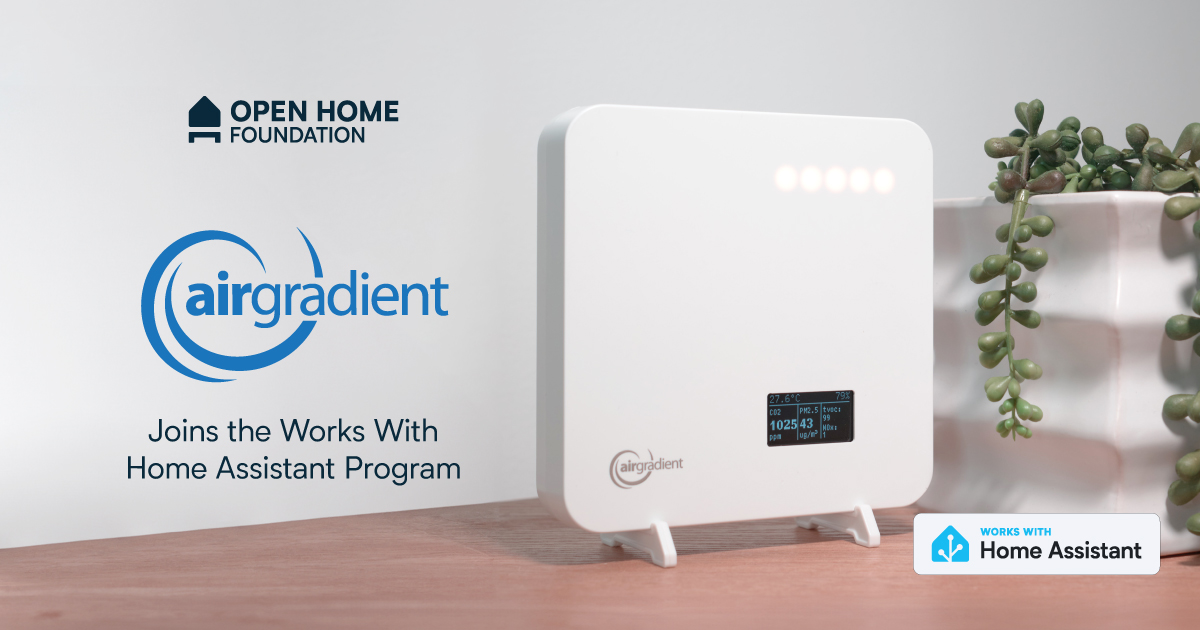 AirGradient joins Works with Home Assistant