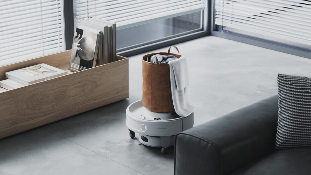 SwitchBot's cleaning robot with an air purifier