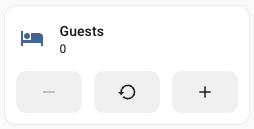 Screenshot of the tile card with counter actions feature