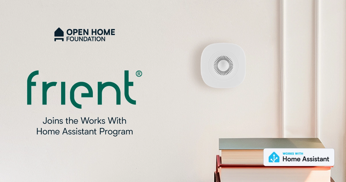 Frient joins Works with Home Assistant